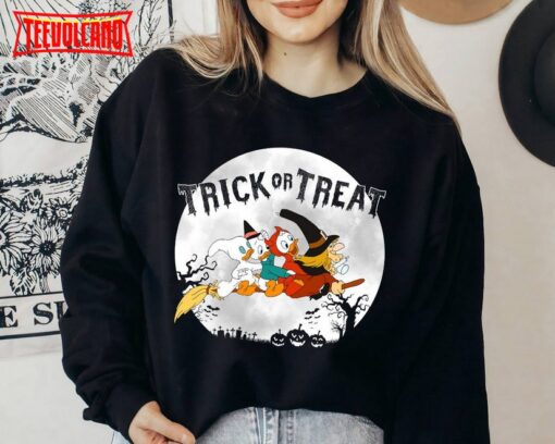 Disney Halloween Ducktales Witch Huey Dewey and Louie Trick Or Treat Shirt