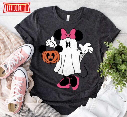 Disney Halloween Minnie Mouse Boo Shirt, Minnie Ghost Spooky Season Shirt