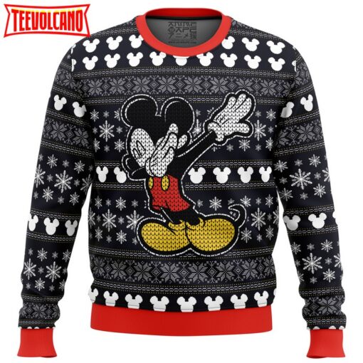 Disney Mickey Dabbing Ugly Christmas Sweater