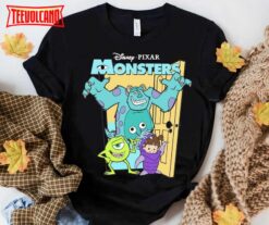 Disney Monsters Inc Mike Sully Boo Group Poster Shirt