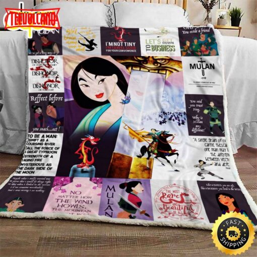 Disney Mulan Blanket Gift For Fans Movie Disney