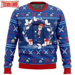 Doctor Who Tardis Ugly Christmas Sweater