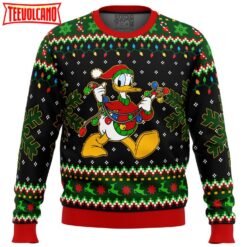 Donald Duck Christmas Lights Ugly Christmas Sweater