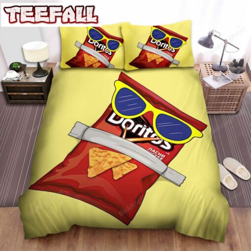 Doritos Nacho Cheese With Sunglasses Duvet Cover Bedding Sets