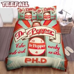 Dr Pepper The Only Drink With Ph.D Vintage Poster Duvet Cover Bedding Sets