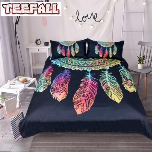 Dreamcatcher Feathers Bed Sheets Duvet Cover Bedding Sets