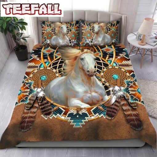 Dreamcatcher Native American Horses Duvet Cover Bedding Sets