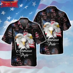 Eagle American Pride Hawaiian Shirt For 4Th Of July Gifts, Summer Aloha Patriotic Hawaii Shirt