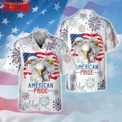 Eagle American Pride Hawaiian Shirt Independence Day Is Coming, Eagle In Usa Flag Hawaii Shirt