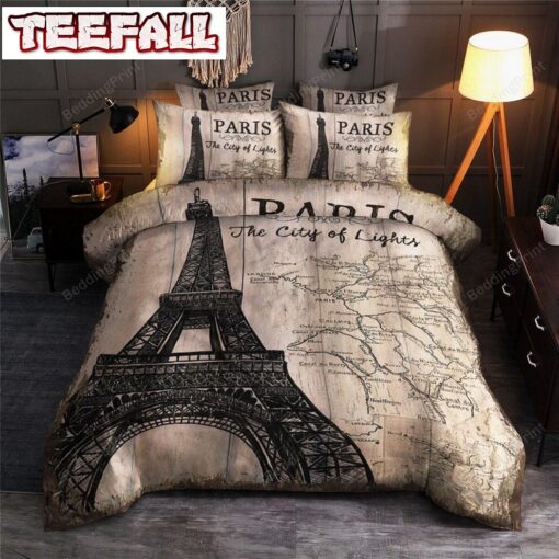 Eiffel Tower In Paris Bed Sheets Duvet Cover Bedding Sets