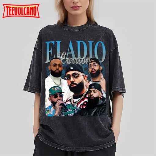 Eladio Carrión Vintage Washed T-Shirt,Hiphop RnB Rapper Singer T Shirt