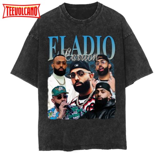 Eladio Carrión Vintage Washed T-Shirt,Hiphop RnB Rapper Singer T Shirt