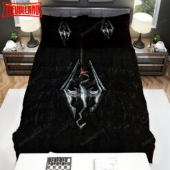 Elder Scrolls Skyrim Logo Bed Sheets Duvet Cover Bedding Sets