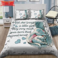 Elephant She Loved A Little Girl Very Very Much Duvet Cover Bedding Sets