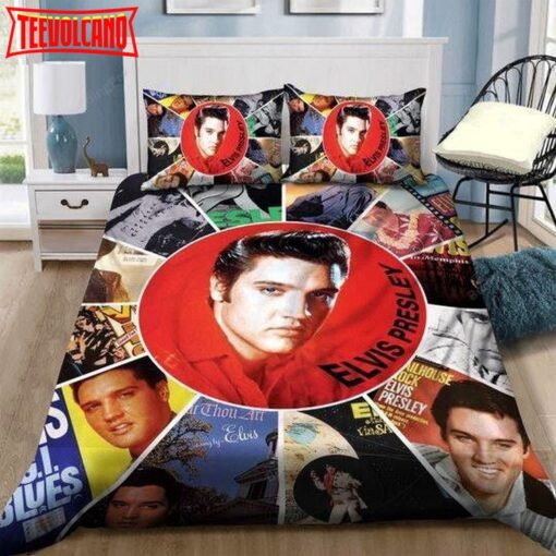 Elvis Presley Picture Collage Duvet Cover Bedding Set