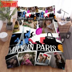 Emily In Paris Movie Poster 4 Bed Sheets Duvet Cover Bedding Sets