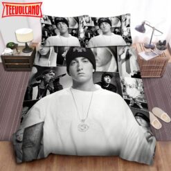 Eminem The Real Slim Shady Black &amp White Images Collage Bedding Sets