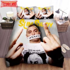 Eminem The Real Slim Shady Photograph Bed Sheets Duvet Cover Bedding Sets