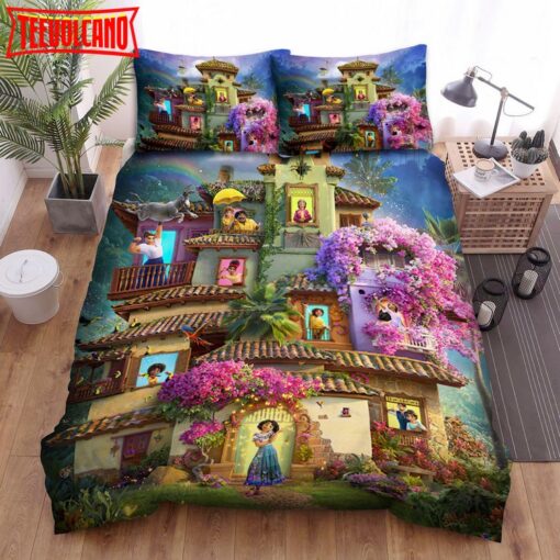 Encanto House Full Of Flowers Bed Sheets Duvet Cover Bedding Sets