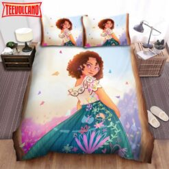 Encanto Mirabel &amp Colorful Butterflies Artwork Duvet Cover Bedding Sets