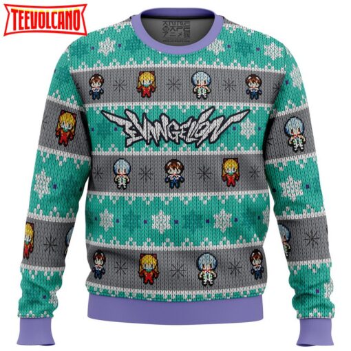 Evangelion Units Neon Genesis Evangelion Ugly Christmas Sweater