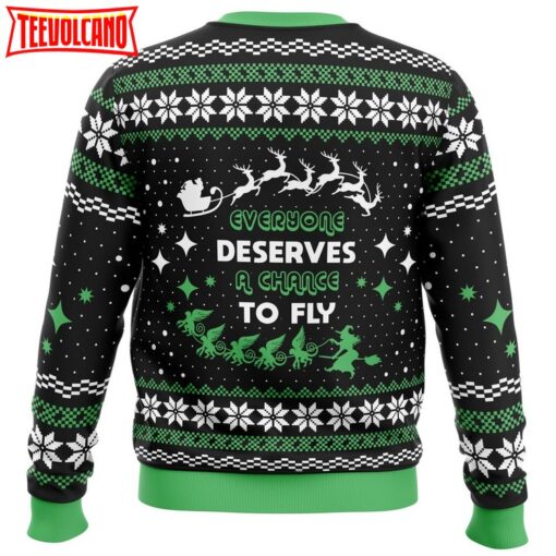 Everyone Deserves to Fly Wicked and Christmas Ugly Christmas Sweater