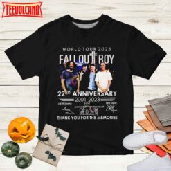 Fall Out Boy World Tour 2023 22nd Anniversary 2001 – 2023 Signature T shirt