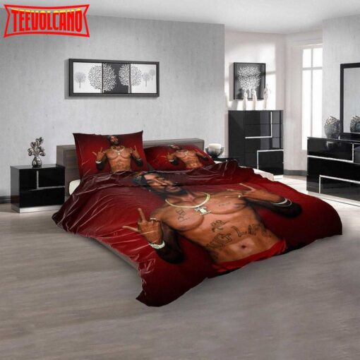 Famous Rapper Tupac Shakur 3d Bedding Set Duvet Cover Pillow Cases