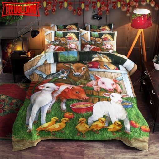 Farm Animals Bedding Set Bed Sheet Duvet Cover Bedding Sets