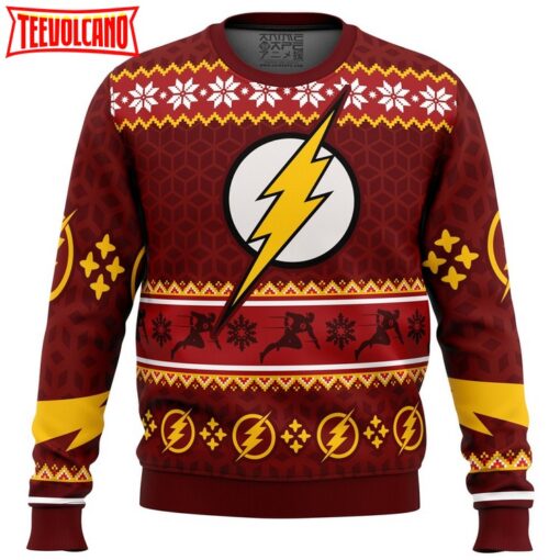 Fast Christmas The Flash DC Comics Ugly Christmas Sweater