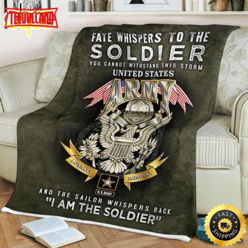 Fate Whispers To The Soldier Fleece Throw Blanket