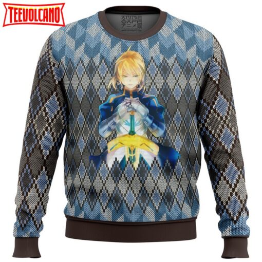 Fate Zero Saber Ugly Christmas Sweater