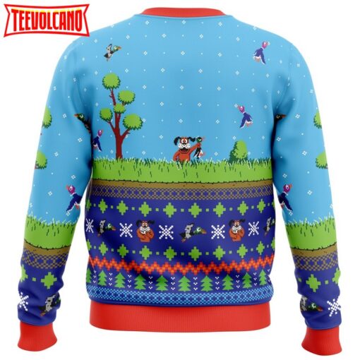 Festive Duck Hunt Ugly Christmas Sweater