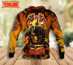 Firefighter Pumpkin Halloween Hoodie 3D