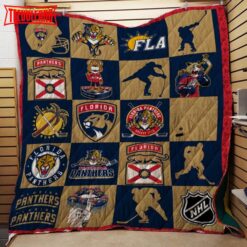 Florida Panthers 3D Customized Quilt Blanket