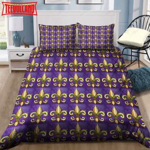 Flower Of New Orleans Fleur De Lys Bedding Set Duvet Cover