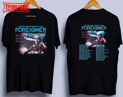 Foreigner The Histroric Farewell Tour 2023 Shirt