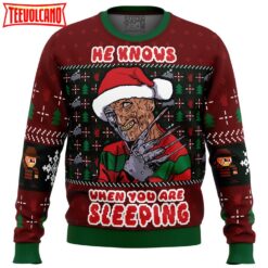 Fred Claws Christmas Freddy Krueger Ugly Christmas Sweater