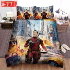 Free Guy 2021 Movie Deadpool Hero Bed Sheets Duvet Cover Bedding Sets