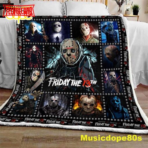 Friday 3th Halloween Sofa Fleece Throw Blanket