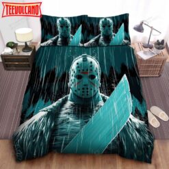 Friday The 13th, Jason And His Machete Bed Sheets Duvet Cover Bedding Sets