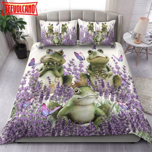 Frog And Lavender Bed Sheets Duvet Cover Bedding Sets