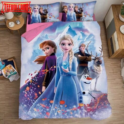 Frozen Anna Elsa Princess Duvet Cover Bedding Set