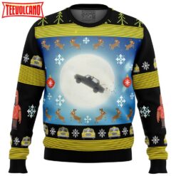 Full Moon Odd Taxi Ugly Christmas Sweater