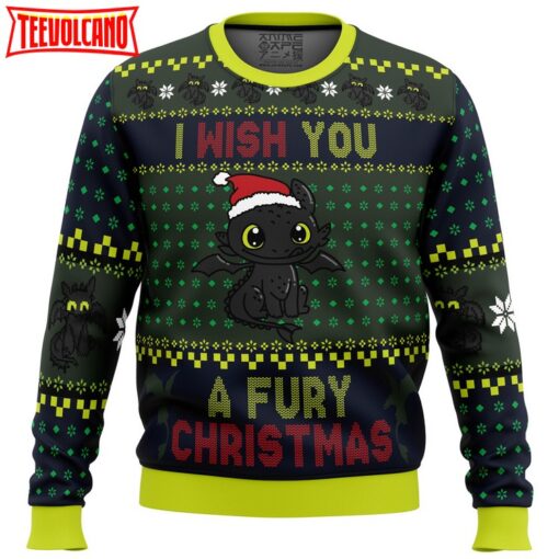 Fury Christmas Toothless Ugly Christmas Sweater