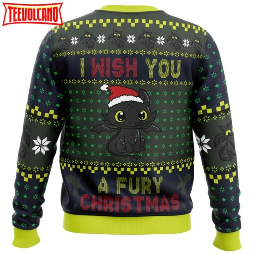 Fury Christmas Toothless Ugly Christmas Sweater