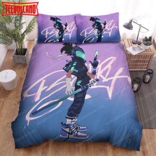 Futuristic Urban Ninja Digital Illustration 105 Bedding Sets