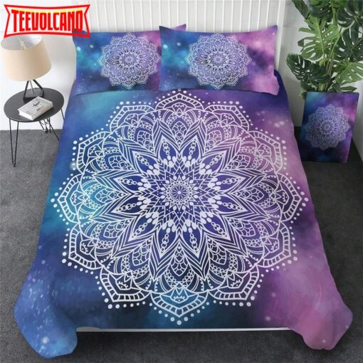 Galaxy Mandala Bedding Set Duvet Cover &amp Pillow Cases