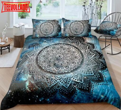 Galaxy Mandala Pattern Bed Sheets Duvet Cover Bedding Sets