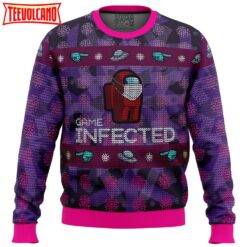 Game Infected Among Us Ugly Christmas Sweater